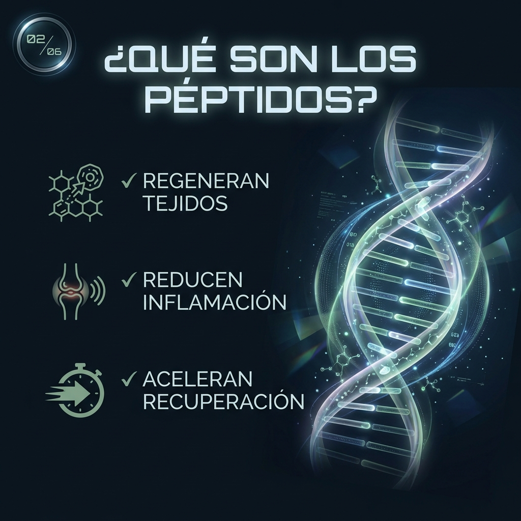 ¿Qué son los péptidos? — Regenerar tejidos, disminuir inflamación, acelerar recuperación